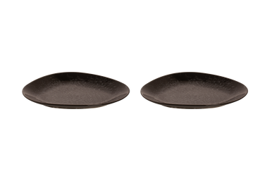 Porcelæn Tallerken Tahiti 30 cm Sort Porcelæn 2 stykker