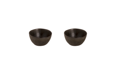 Skål Tama 15 cm 80 cl Blå Sort Stentøj 2 stykker