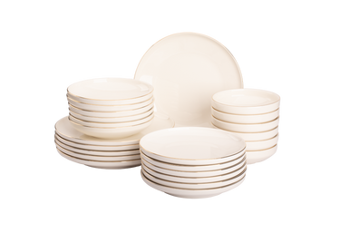 Porcelæn Servicesæt Ligne D'or Porcelæn 6-personers 24-delt