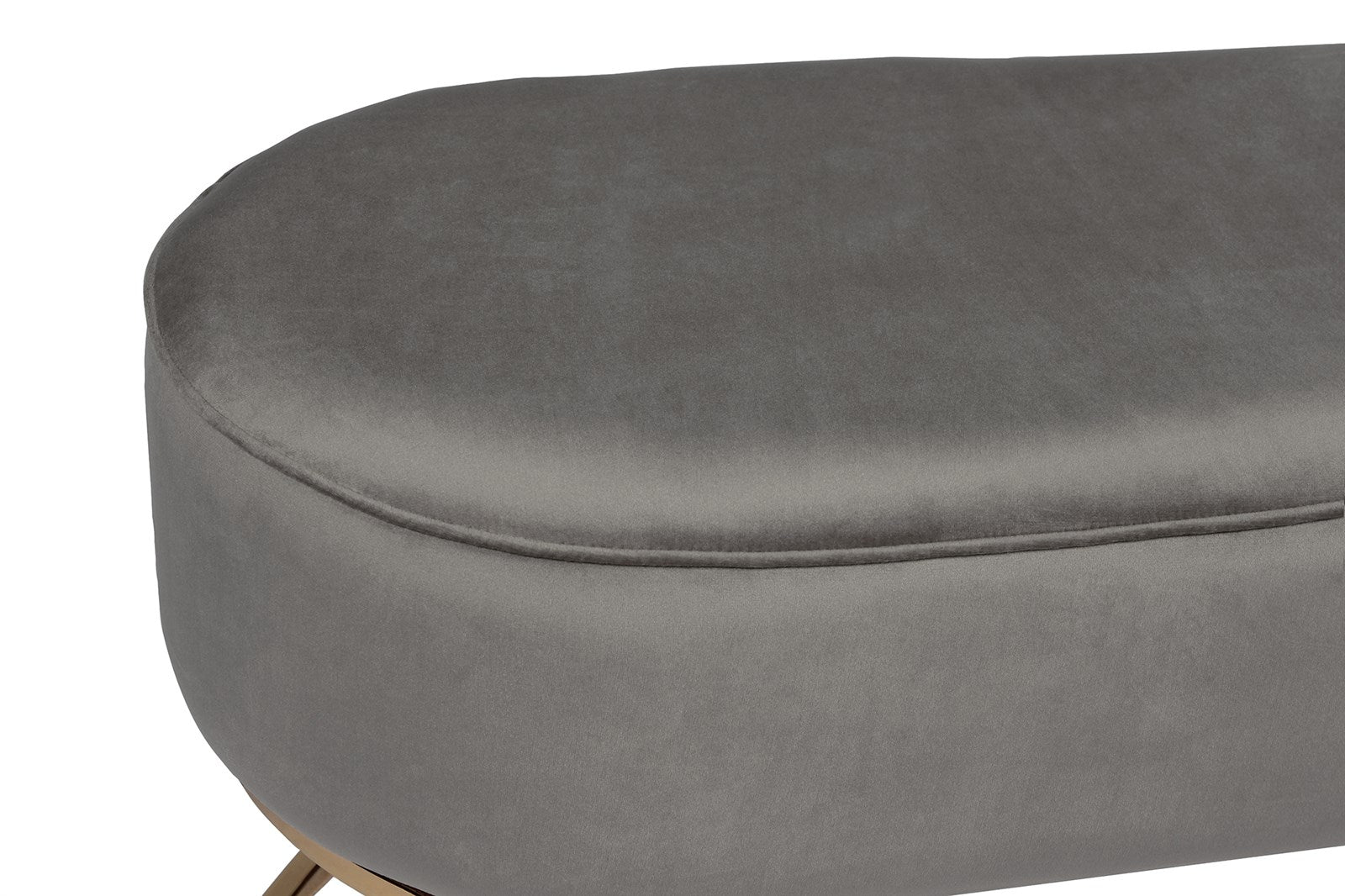 Bænk Pera 200 Grå / Guld - Nordic Unique