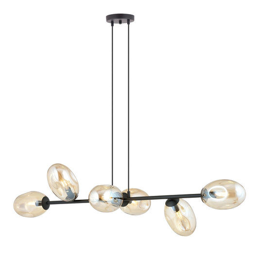 Loftlampe PANDORA 6 - Sort / Rav - Nordic Unique