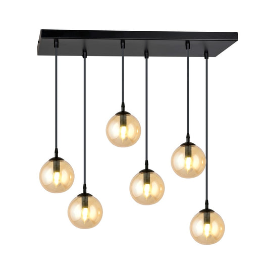 Loftlampe COSMO 6 - Sort / Rav - Nordic Unique