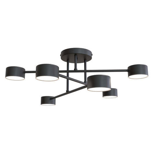 Loftlampe HALO 6 - Sort - Nordic Unique