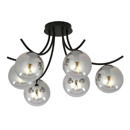 Loftlampe BOSTON 6 - Sort / Grafit - Nordic Unique