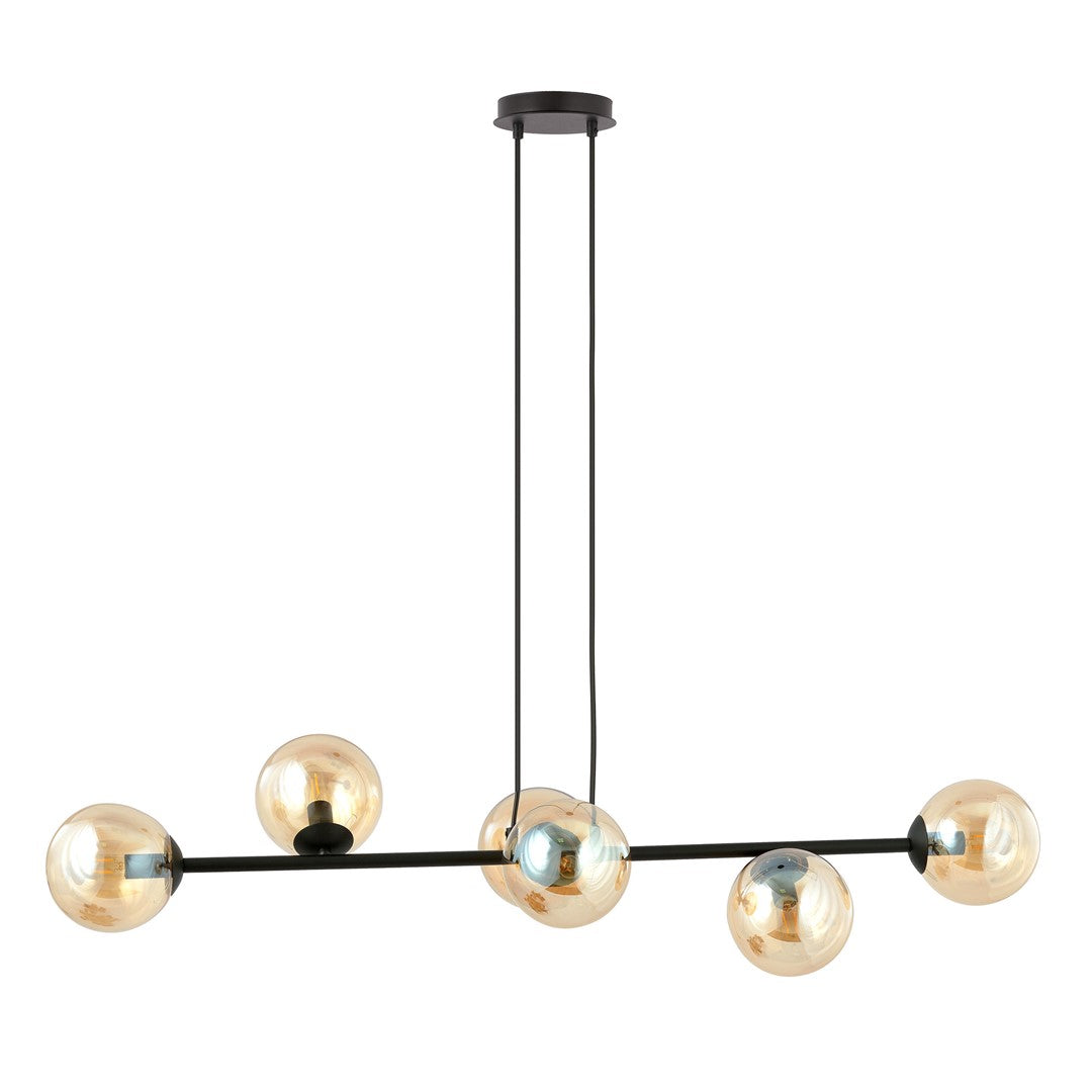 Loftlampe ROSSI 6 - Sort / Rav - Nordic Unique