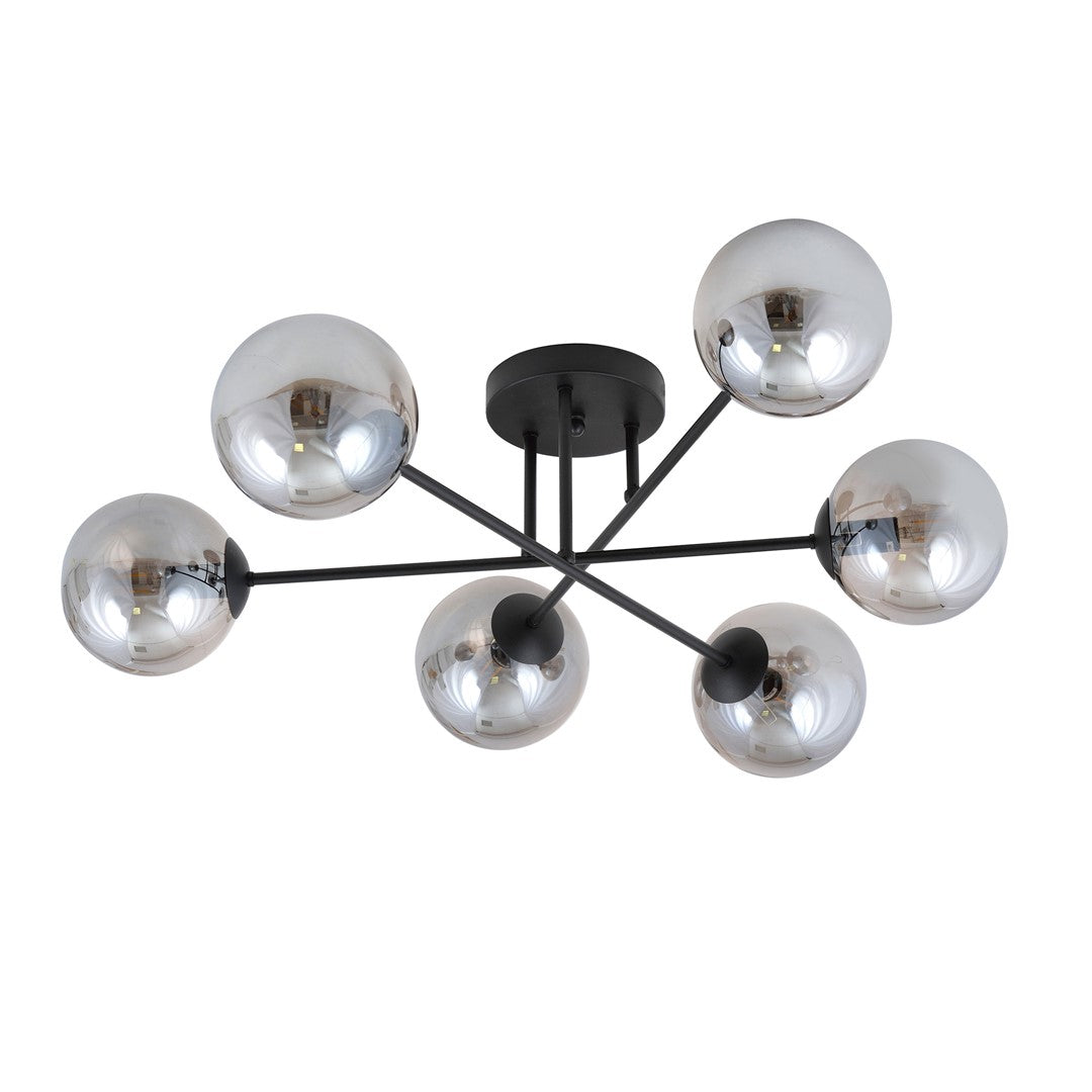Loftlampe ROMA 6 - Sort / Grafit - Nordic Unique