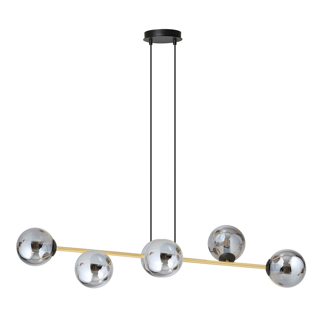 Loftlampe GRAVITY 6 - Sort / Guld / Grafit - Nordic Unique