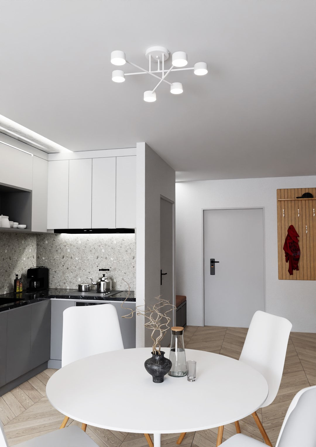 Loftlampe HALO 6 - Hvid - Nordic Unique