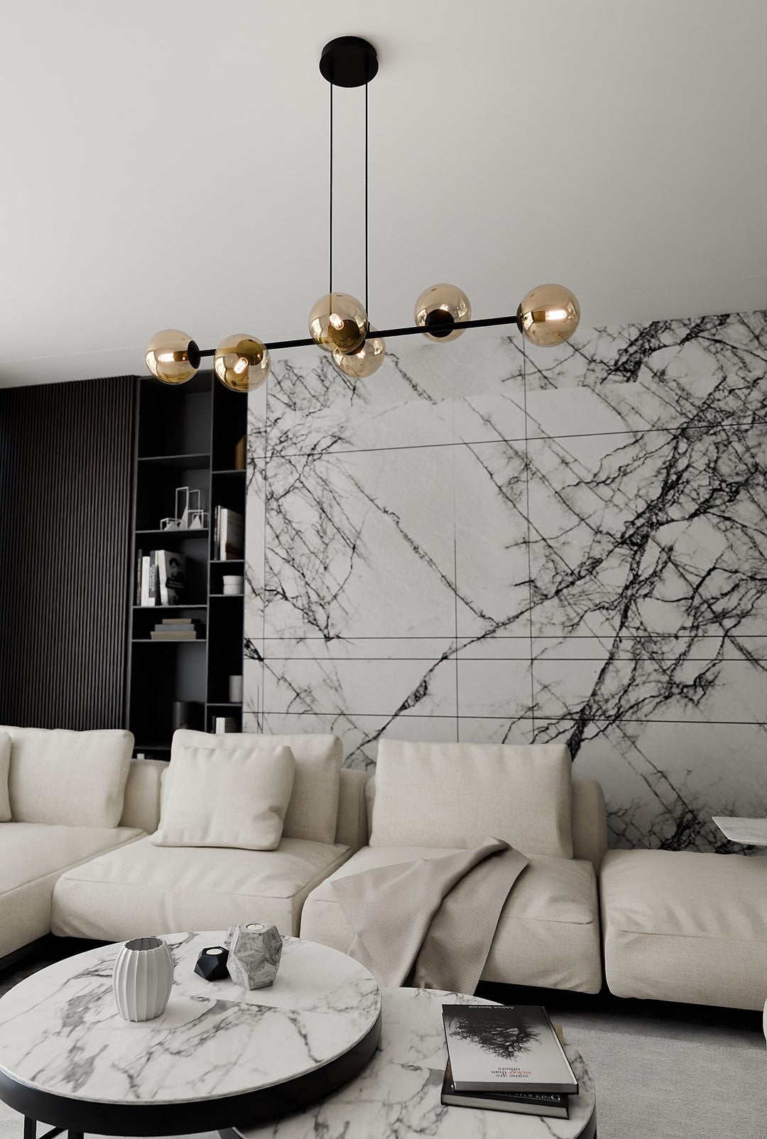 Loftlampe ROSSI 6 - Sort / Rav - Nordic Unique