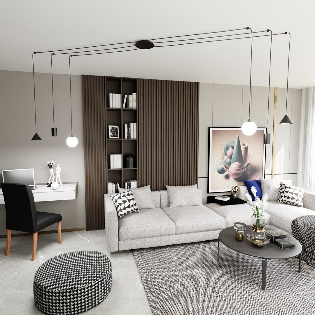 Loftlampe FUJI 6 - Sort - Nordic Unique