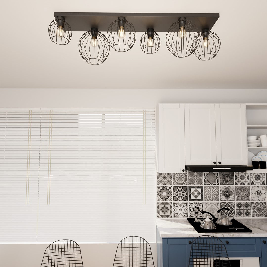 Loftlampe REDE 6 - Sort - Nordic Unique