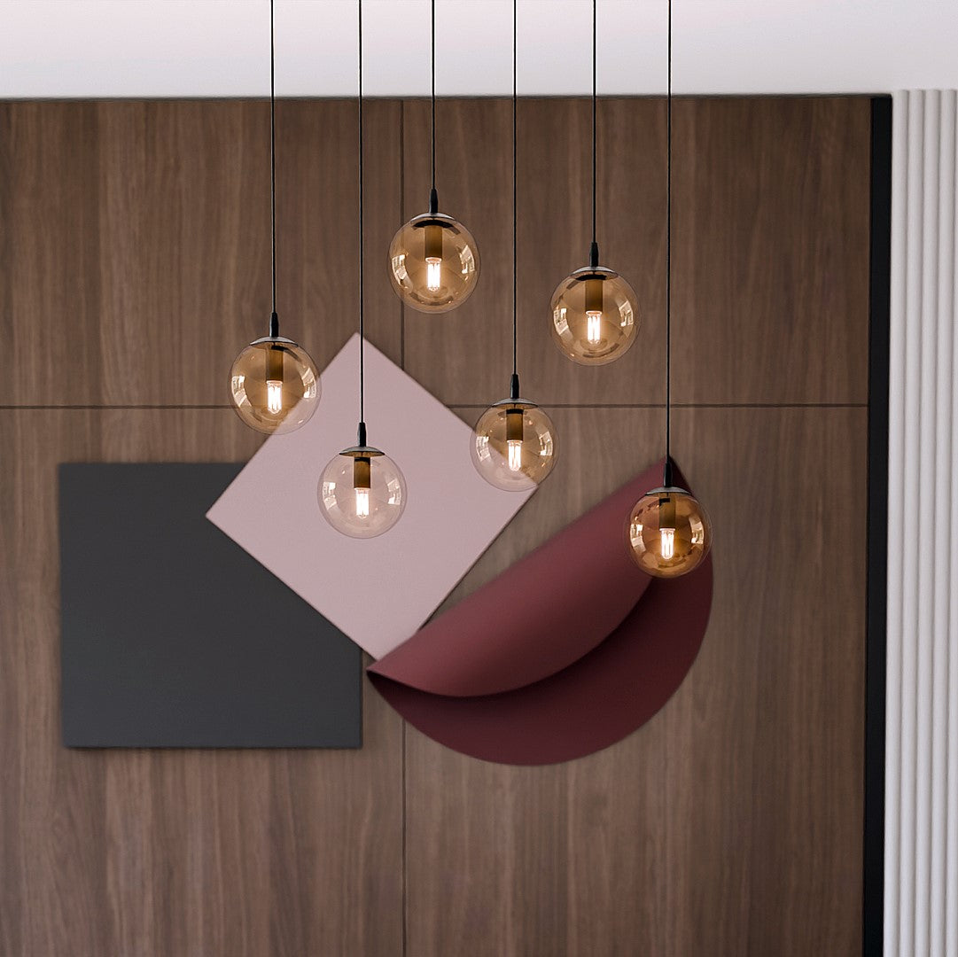 Loftlampe COSMO 6 - Sort / Rav - Nordic Unique