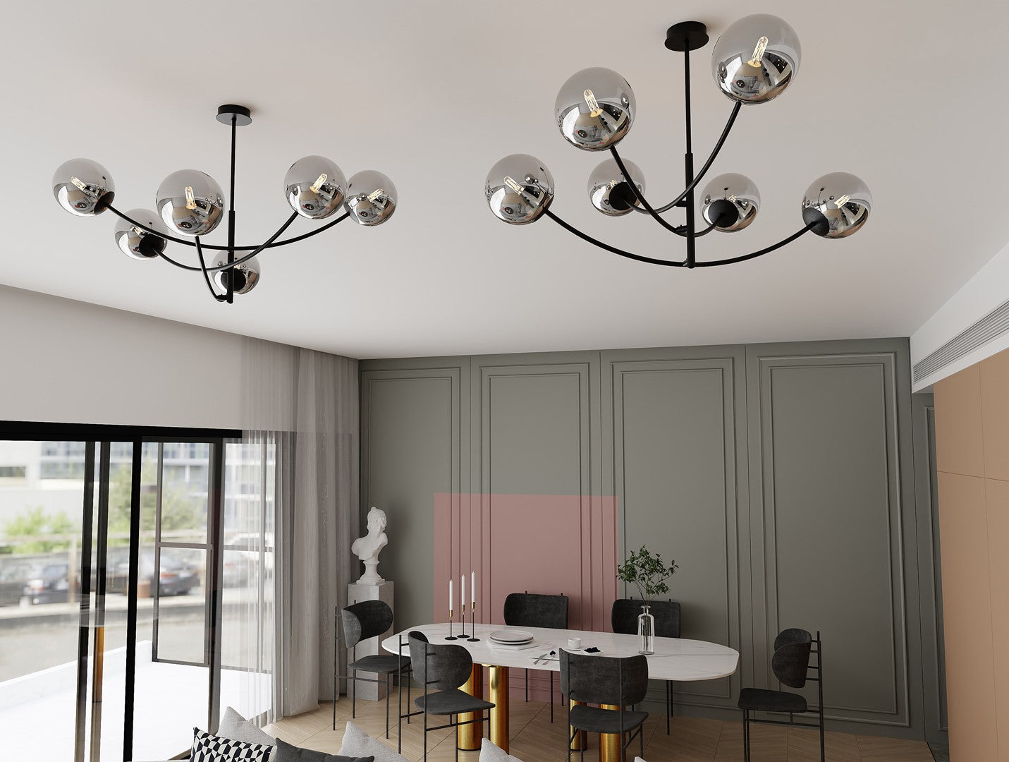 Loftlampe HUNTER 6 - Sort / Grafit - Nordic Unique