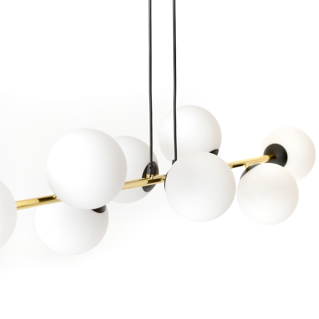 Loftlampe GRAVITY 6 - Sort / Hvid / Guld - Nordic Unique