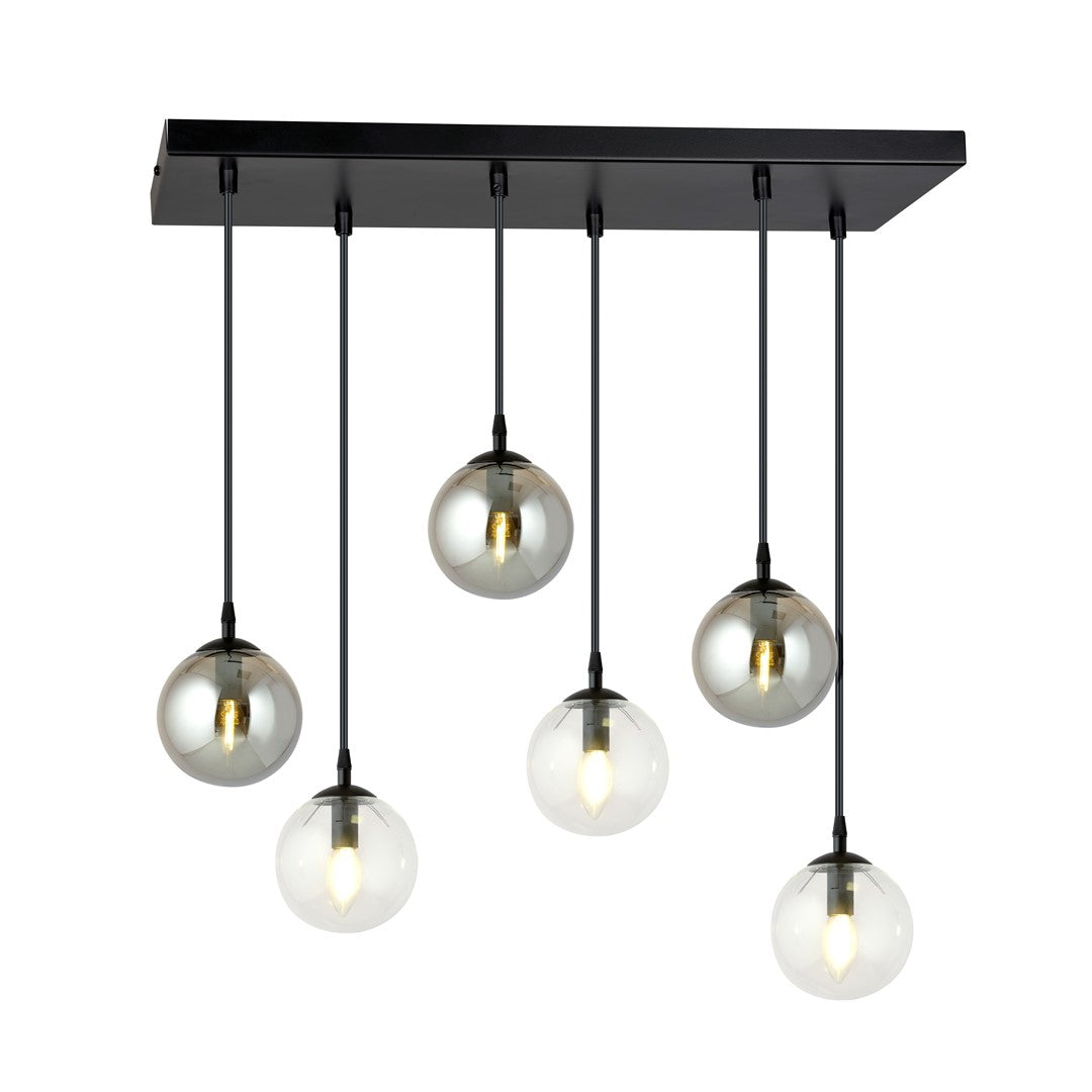 Loftlampe COSMO 6 - Sort / Grafit - Nordic Unique