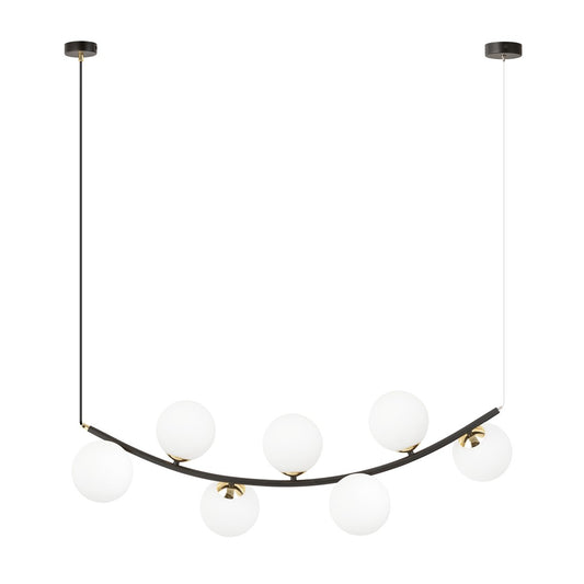 Loftlampe RITZ 7 - Sort / Hvid / Guld - Nordic Unique