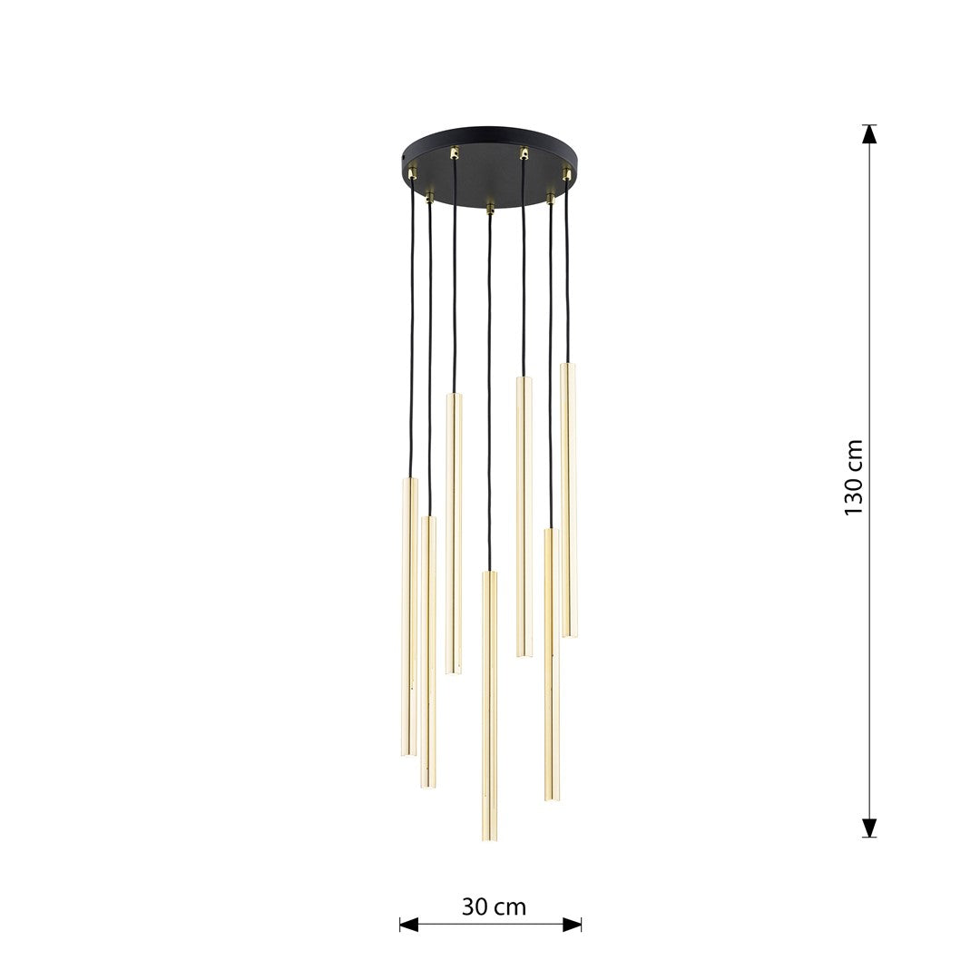 Loftlampe SELTER 7 Premium - Guld / Sort - Nordic Unique