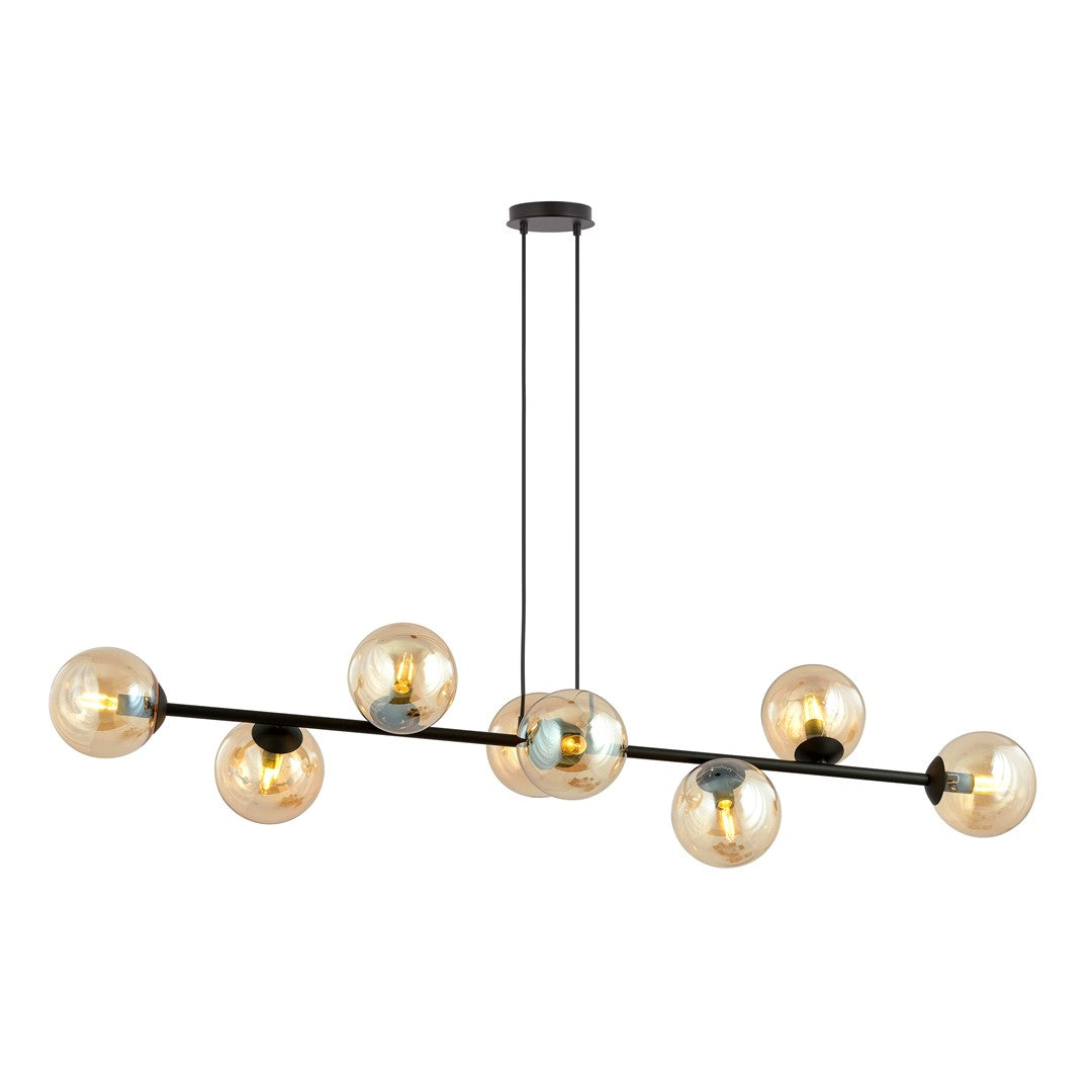 Loftlampe ROSSI 8 - Sort / Rav - Nordic Unique