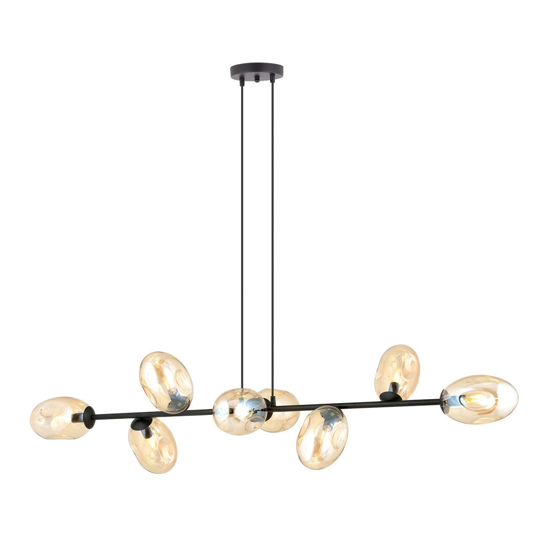 Loftlampe PANDORA 8 - Sort / Rav - Nordic Unique