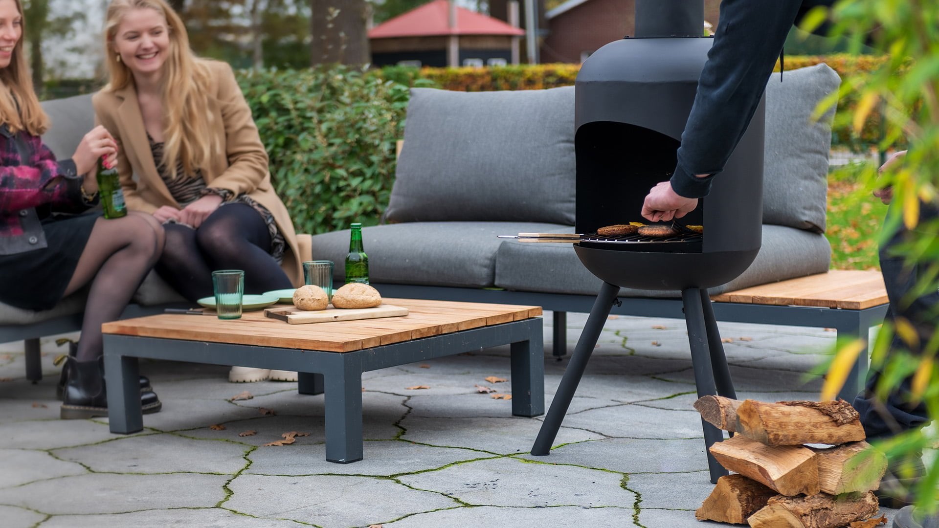 Fuego Udendørs Pejs/Bålfad L – Sort - Nordic Unique