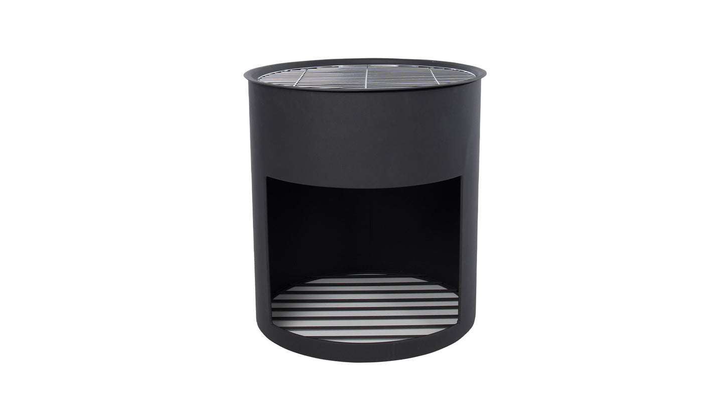 Milshire Bålfad med Grill og Brændereol – Sort - Nordic Unique