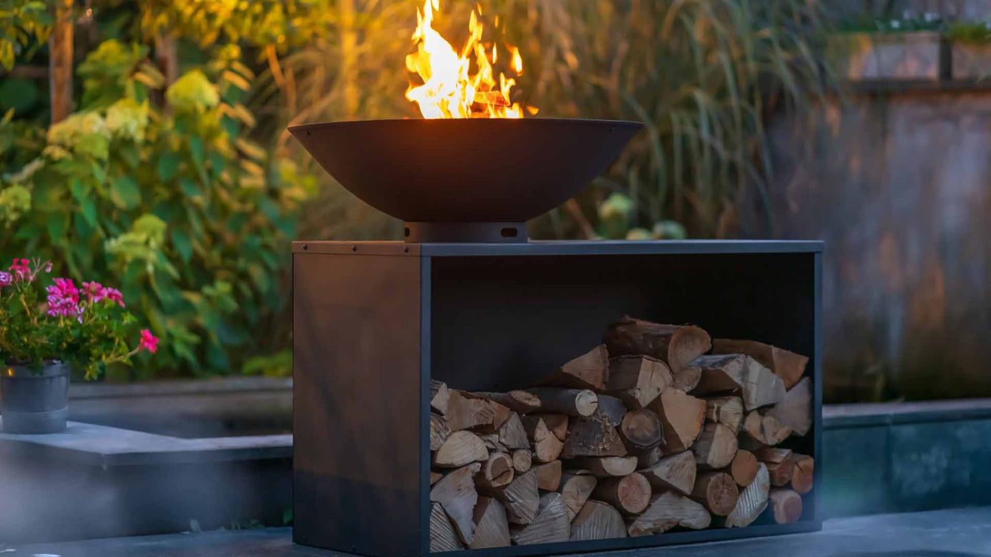 Onyx Bålfad BBQ Tafel 80 cm – Sort - Nordic Unique