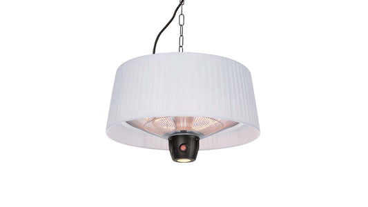 Compact Artix Bright Hængende Terrassevarmer – Hvid (1500W)