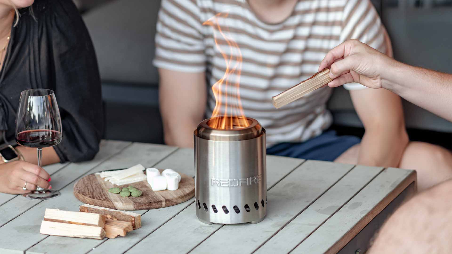 Volcano Bordpejs Bålfad S – Rustfrit Stål - Nordic Unique