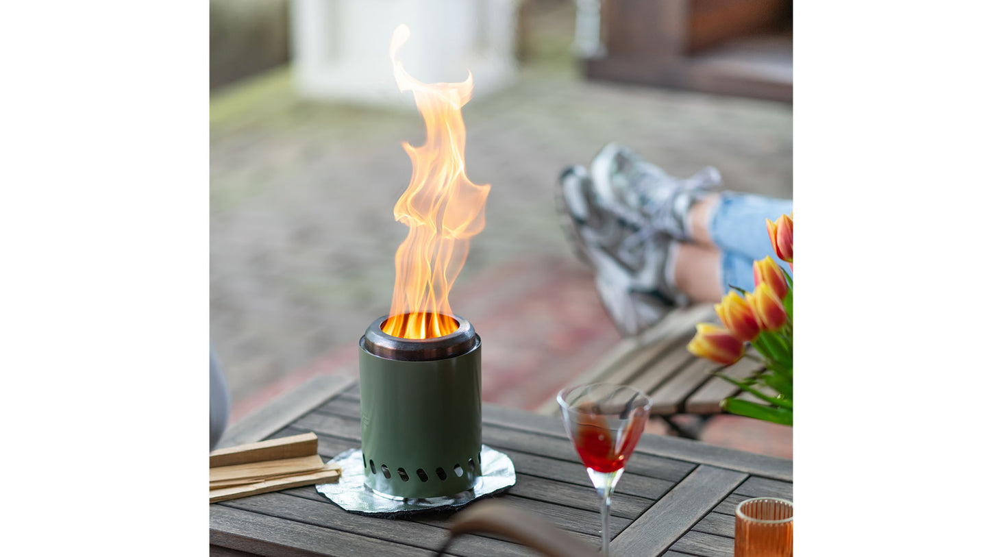 Volcano Bordpejs Bålfad S – Olivengrøn - Nordic Unique