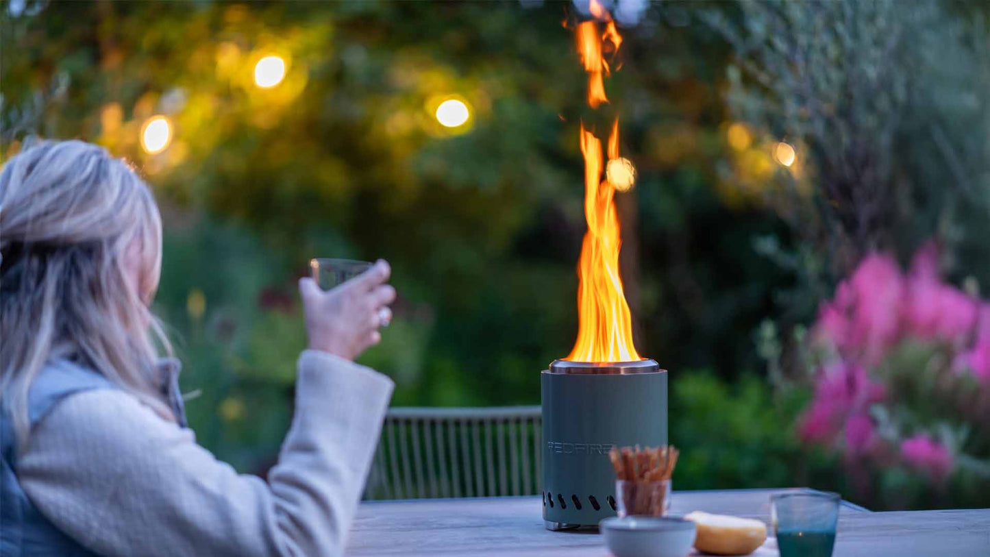 Volcano Bordpejs Bålfad S – Olivengrøn - Nordic Unique