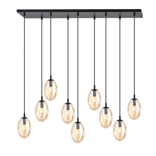 Loftlampe ASTRAL 9 Sort / Rav - Nordic Unique