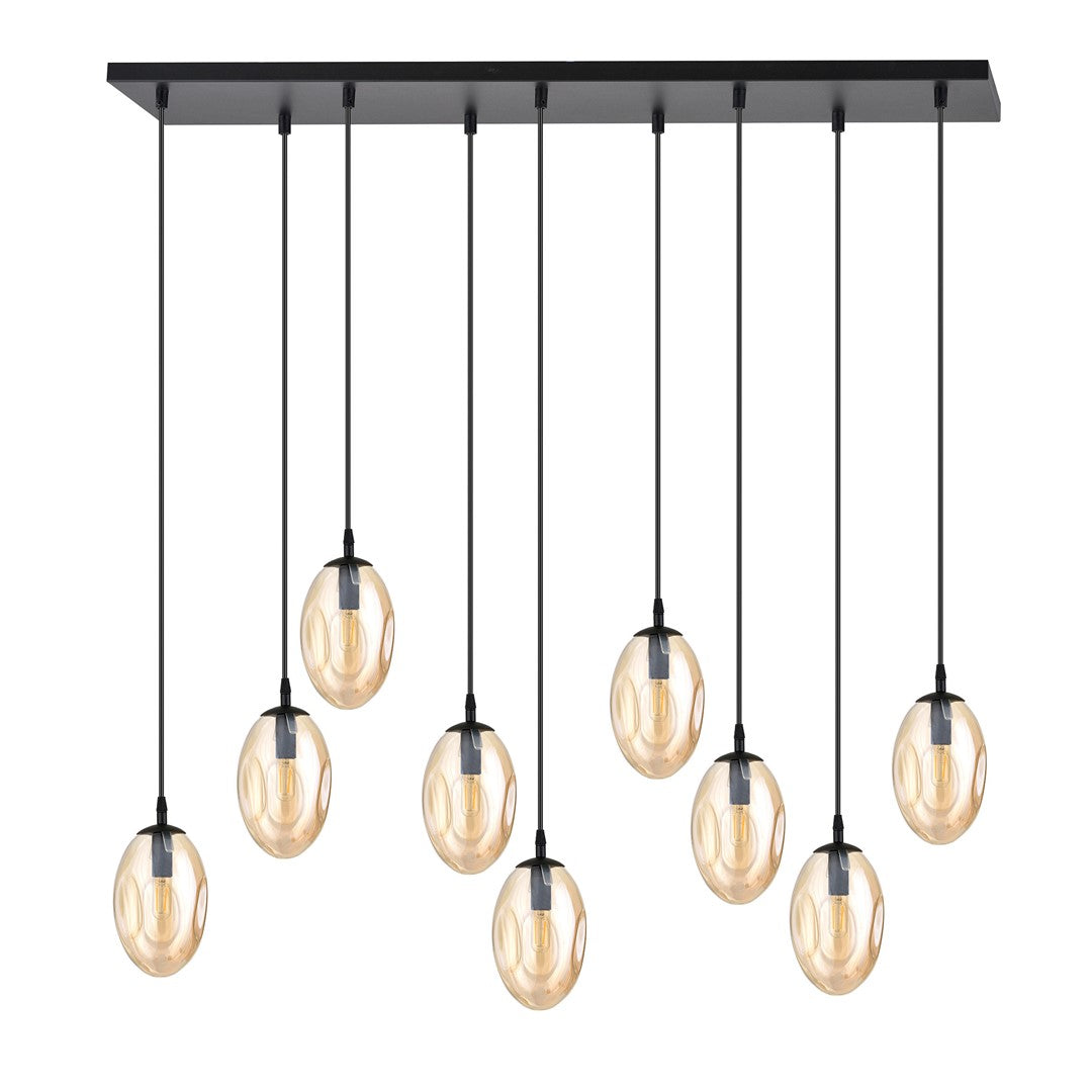 Loftlampe ASTRAL 9 Sort / Rav - Nordic Unique