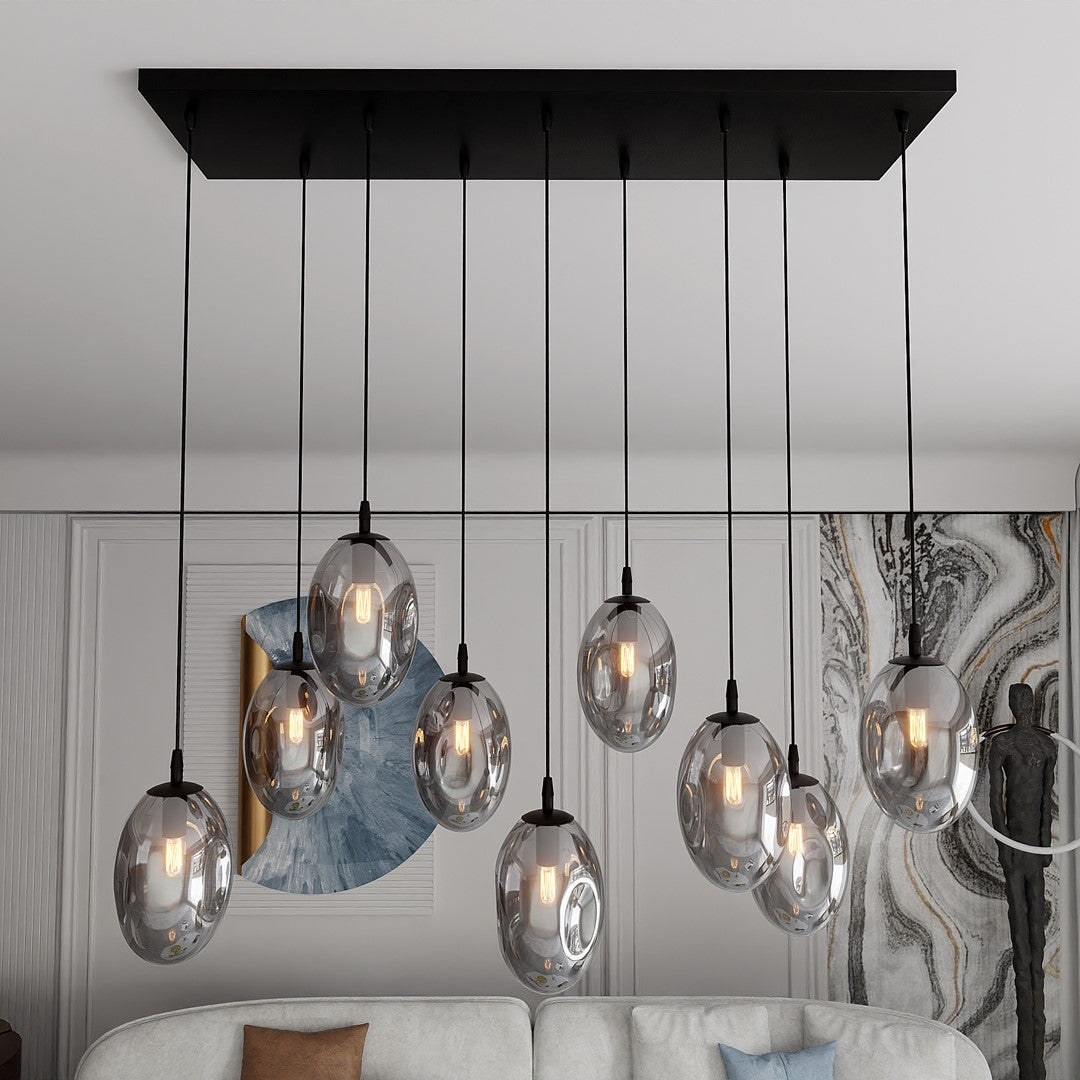 Loftlampe ASTRAL 9 - Sort / Grafit - Nordic Unique