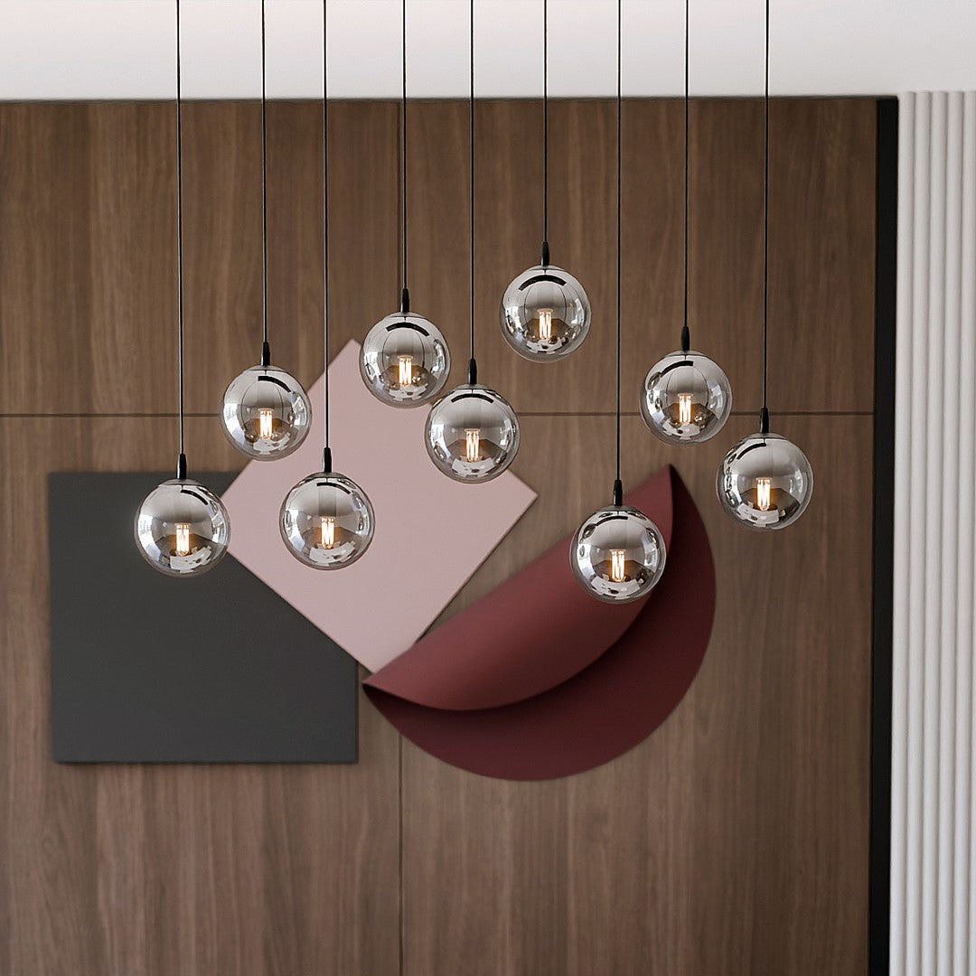 Loftlampe COSMO 9 - Sort / Grafit - Nordic Unique