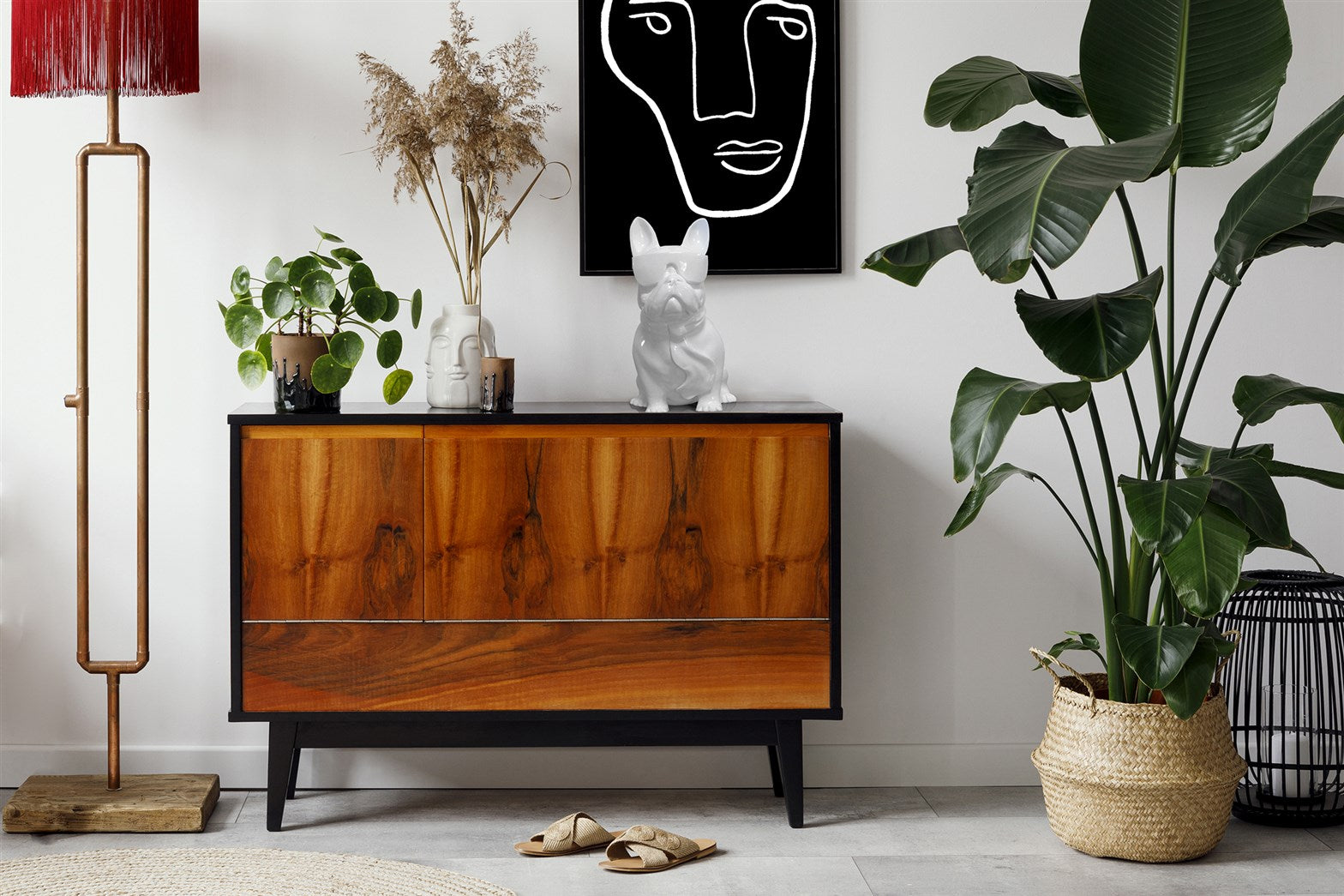 Skulptur Fransk Bulldog - Hvid - Nordic Unique