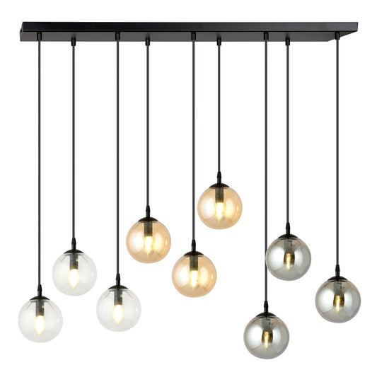 Loftlampe COSMO 9 - Sort / Grafit / Rav - Nordic Unique