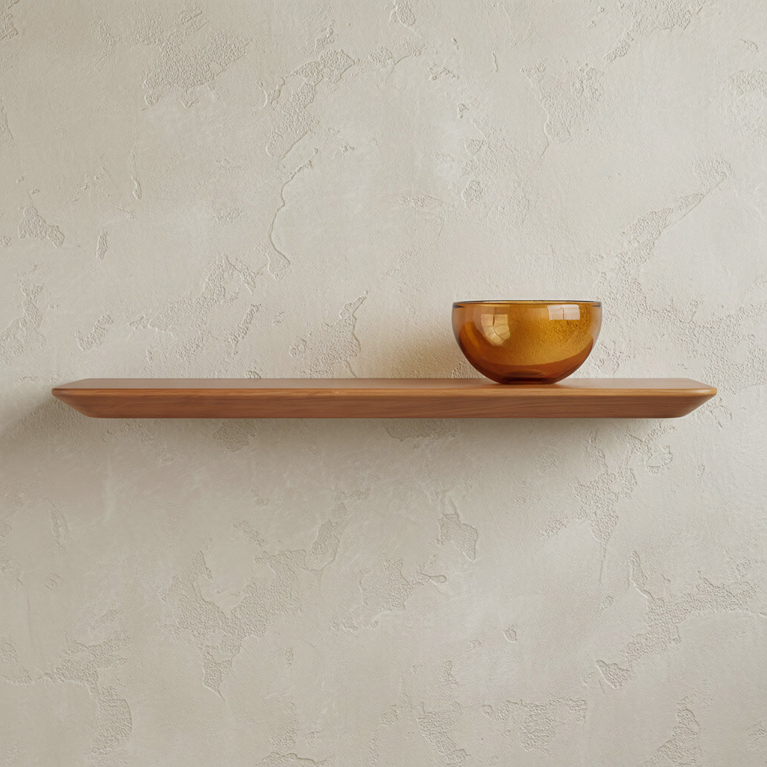 Craftsman teaktræsvæghylde - 60 cm