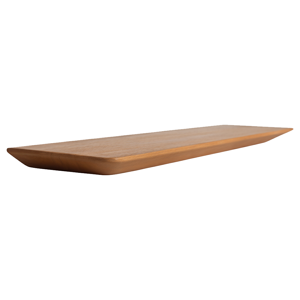 Craftsman væghylde i teaktræ - 90 cm