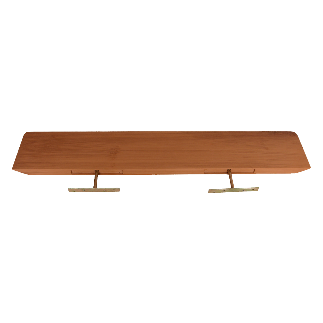 Craftsman væghylde i teaktræ - 90 cm
