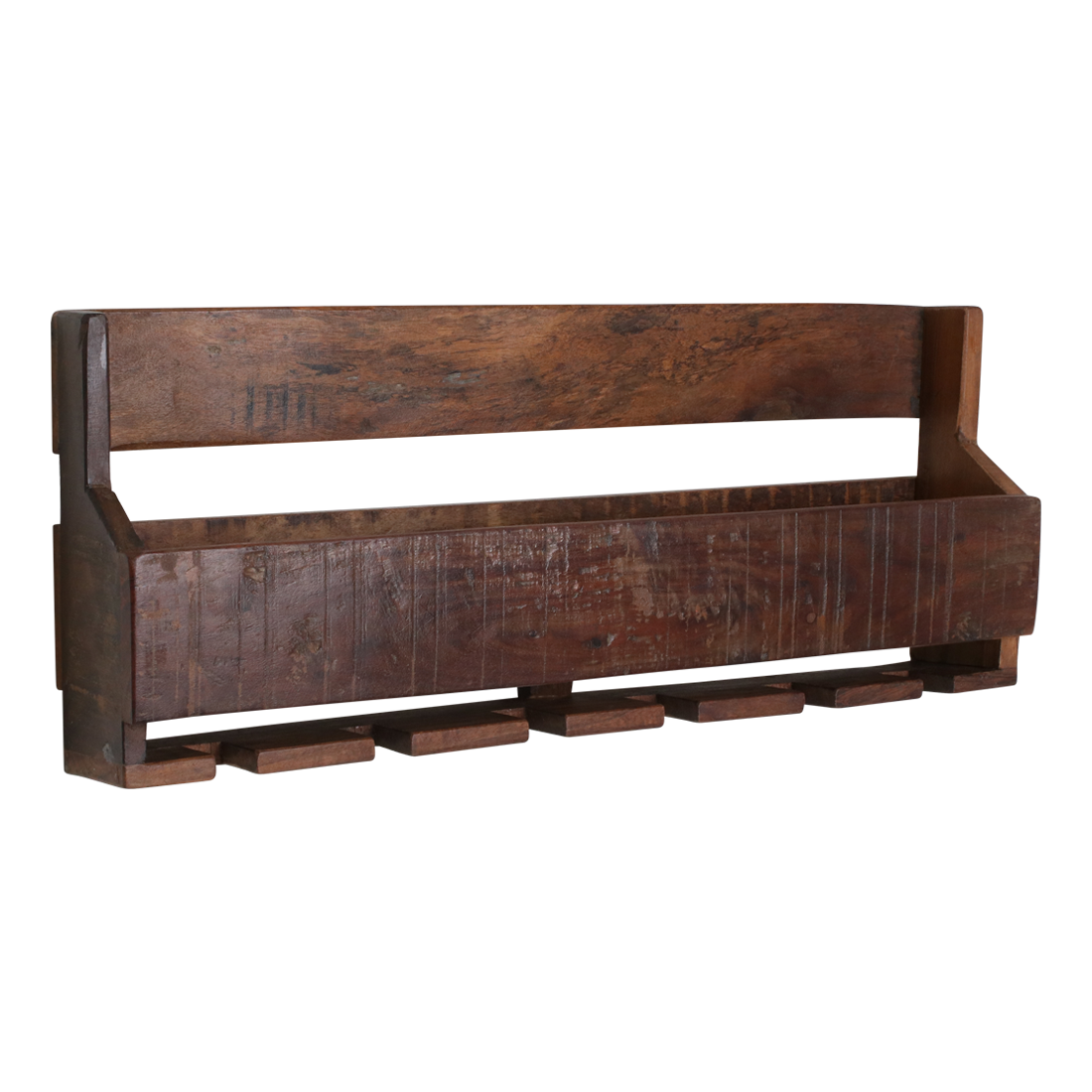 Factory hængende vinreol - FSC-genanvendt træ - 12x60x28 cm