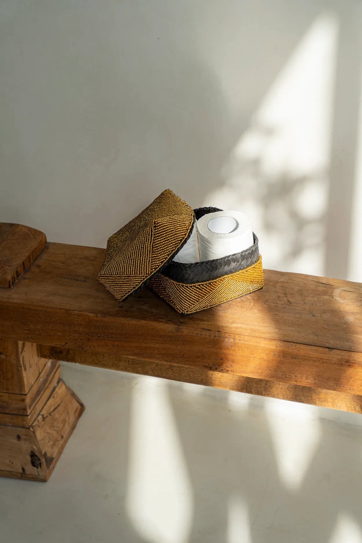 Den perlede kurv - Guld - M - Nordic Unique