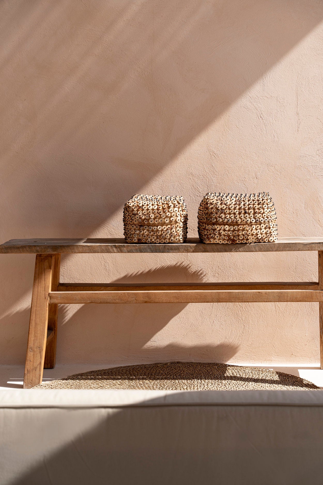 Kokosnødskal Kurv - Naturlig - L - Nordic Unique