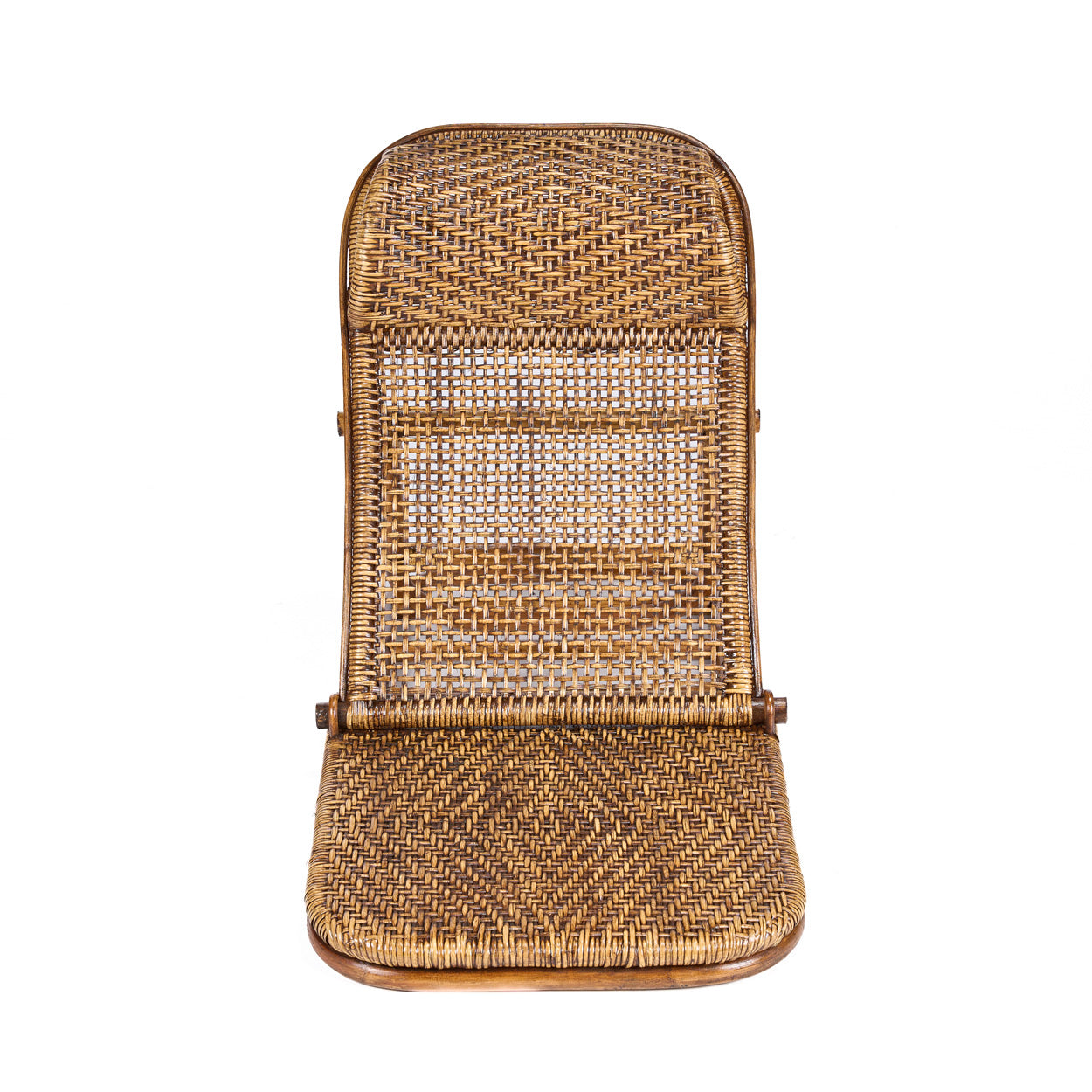 Rattan Gulvlænestol - Mørk Valnød - Nordic Unique