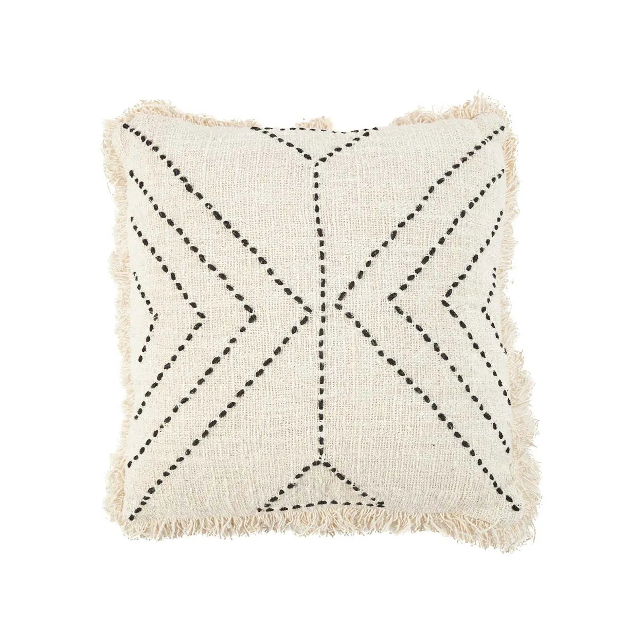 Tribe Cushion Cover - Natural Black