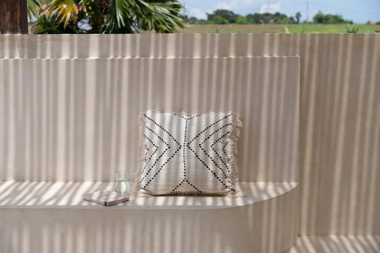 Tribe Cushion Cover - Natural Black