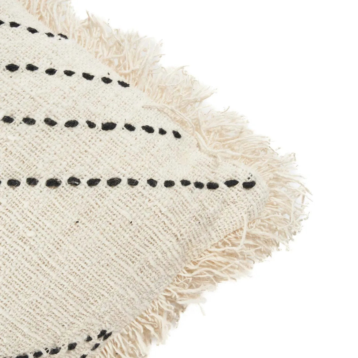Tribe Cushion Cover - Natural Black