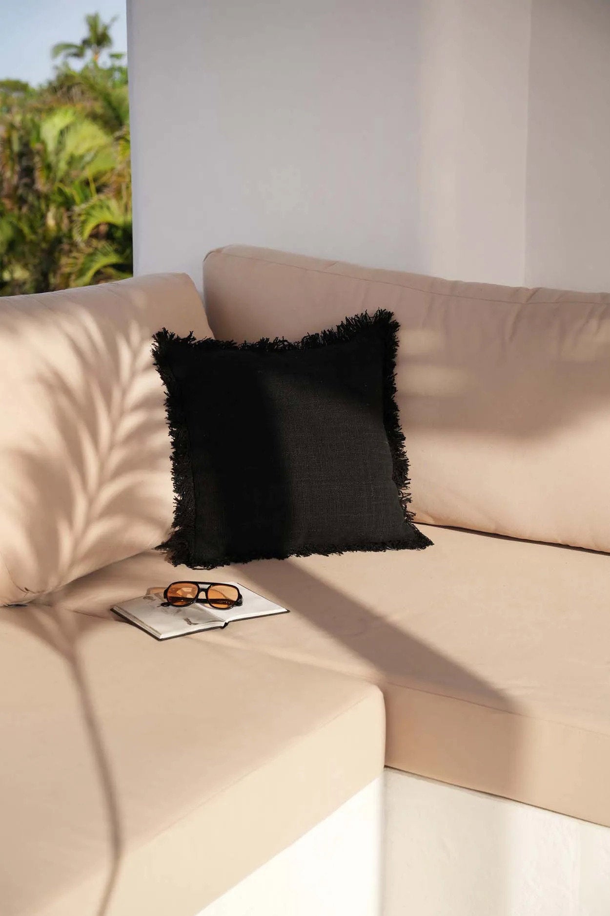 Full Moon Pillowcase - Black