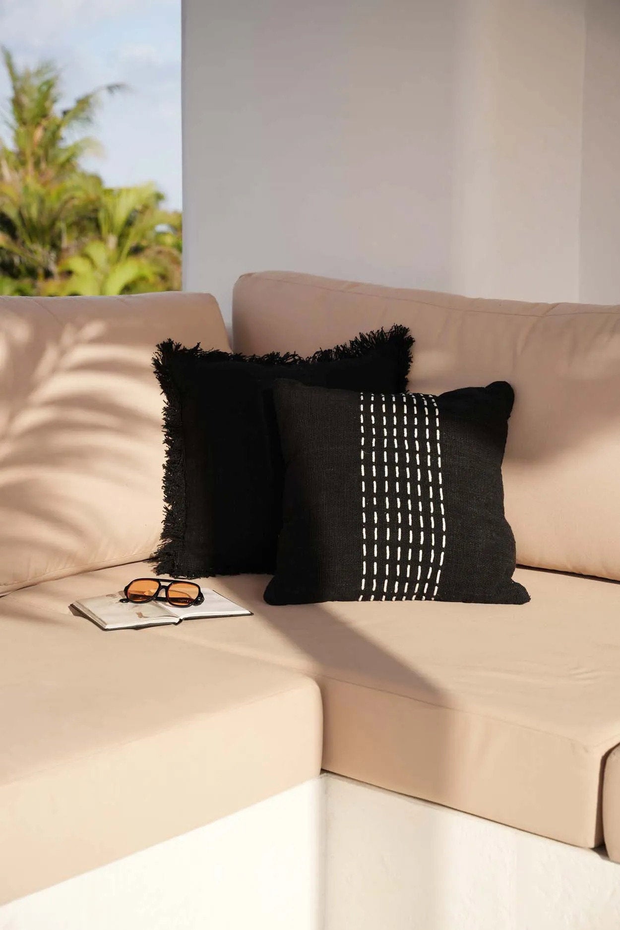 Full Moon Pillowcase - Black