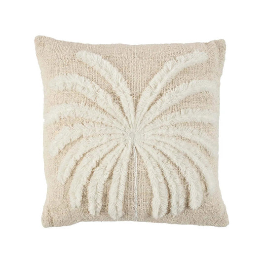 Isla Palm Pillowcase - Natural White