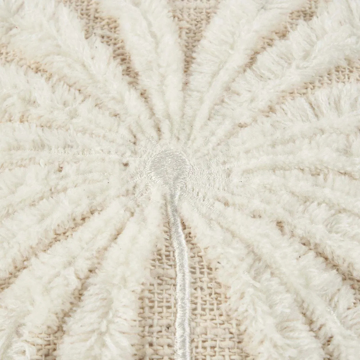 Isla Palm Pillowcase - Natural White